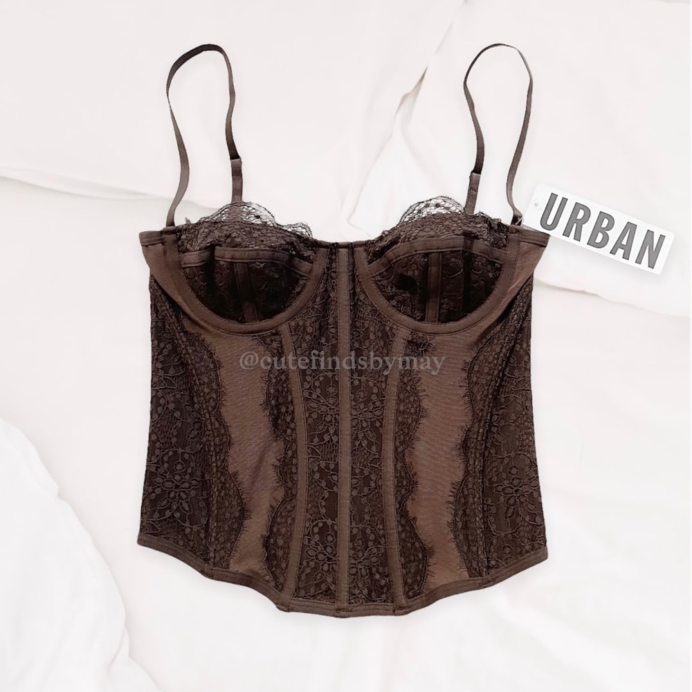 Out From Under Modern Love Corset in Brown